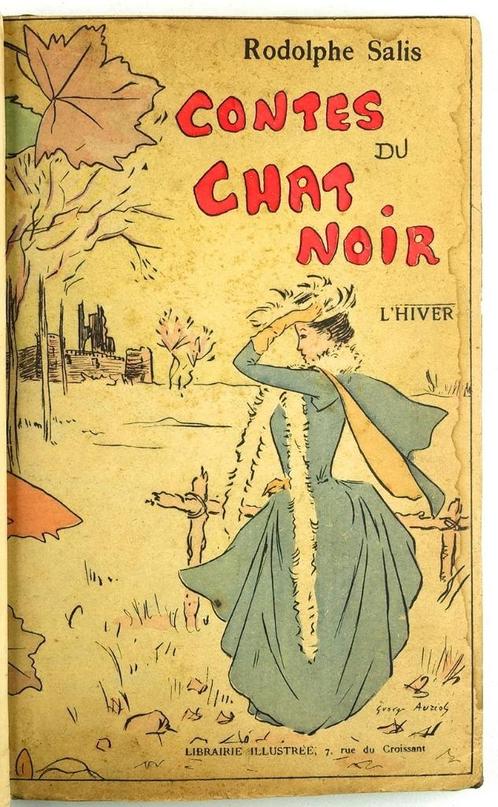 Contes du Chat Noir 1891 L'Hiver Rodolphe Salis - Binding, Antiek en Kunst, Antiek | Boeken en Bijbels, Ophalen of Verzenden