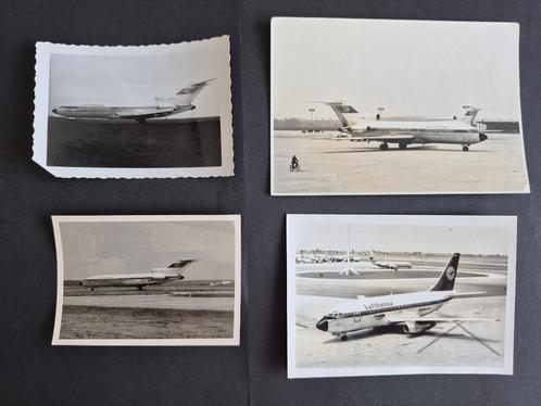 4 originele foto's van Lufthansa toestellen (LU18), Verzamelen, Luchtvaart en Vliegtuigspotten, Gebruikt, Kaart, Foto of Prent