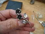 mooie echt zilveren broche TEKA theodor klotz  gemerkt, Ophalen of Verzenden, Zo goed als nieuw, Zilver, Zilver