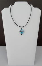 Handgemaakte ketting met Italiaanse Muranoglas hanger (17), Blauw, Nieuw, Ophalen of Verzenden, Overige materialen