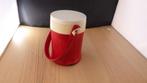 retro ijsemmertjes in rood met witte deksel, Verzamelen, Retro, Ophalen of Verzenden, Overige typen
