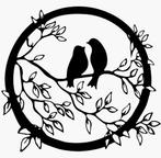 Wanddecoratie hout vogels, Huis en Inrichting, Woonaccessoires | Wanddecoraties, Ophalen of Verzenden, Nieuw