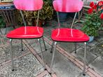 Set van 2 leuke en mooie rode formica stoeltjes, Ophalen, Huis en Inrichting