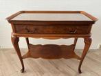 Queen Anne stijl houten Hollandse theetafel, 2 niveaus., Ophalen