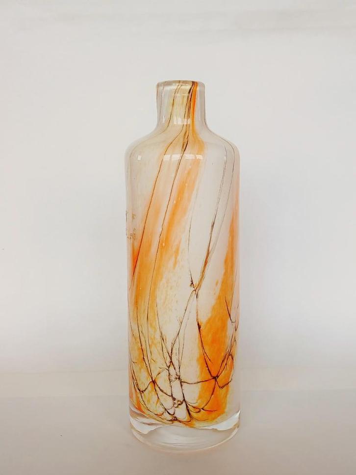 Flesvaas Fidrio Sunrise Handgeblazen Vintage, Antiek en Kunst, Antiek | Glas en Kristal, Ophalen of Verzenden