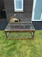 Konijnenhok inclusief ren, Ophalen, 90 cm of meer, Hok, 110 cm of meer
