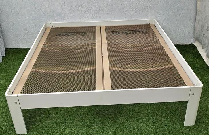 Auping Auronde Bed 180x200cm 48cm hoog  (Seniorenhoogte), Huis en Inrichting, Slaapkamer | Beddengoed, Gebruikt, Dekbedovertrek