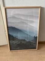 IKEA Lijst met Poster - Bergenlandschap, Ophalen, Minder dan 50 cm, 50 tot 75 cm, Zo goed als nieuw