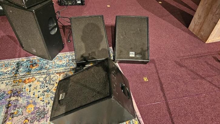 3x HK PR:O 12 M vloermonitor speakers, Audio, Tv en Foto, Professionele Audio-, Tv- en Video-apparatuur, Gebruikt, Audio, Ophalen
