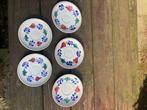 Brabants bont boerenbont gebaksbordjes, Huis en Inrichting, Keuken | Servies, Gebruikt, Ophalen of Verzenden, Bord(en), Aardewerk