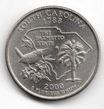 USA quarter 2000-D South Carolina, Ophalen of Verzenden, Losse munt, Noord-Amerika