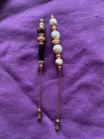 Vintage Sieraden , hoedenspelden., 10 cm of meer, Overige materialen, Gebruikt, Ophalen of Verzenden