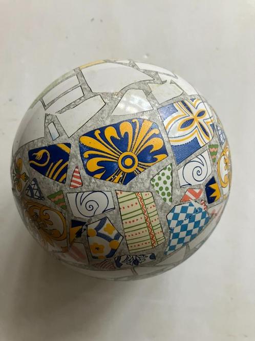 KERAMISCHE BOL MET IMITATIEMOZAÏEKDECORATIE IN DE STIJL VAN, Antiek en Kunst, Antiek | Keramiek en Aardewerk, Verzenden