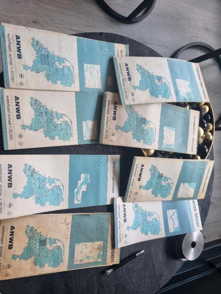 Waterkaarten ANWB, Boeken, Atlassen en Landkaarten, Zo goed als nieuw, Overige typen, Nederland, 1800 tot 2000, Ophalen of Verzenden