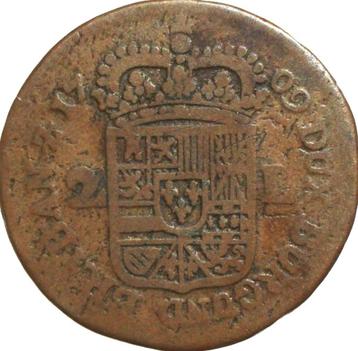 Nederland - Hertogdom Brabant 2 liards 1709 (zeldzaam)  beschikbaar voor biedingen