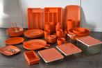 Mepal vintage retro oranje buiten servies 70 - 80', Caravans en Kamperen, Gebruikt