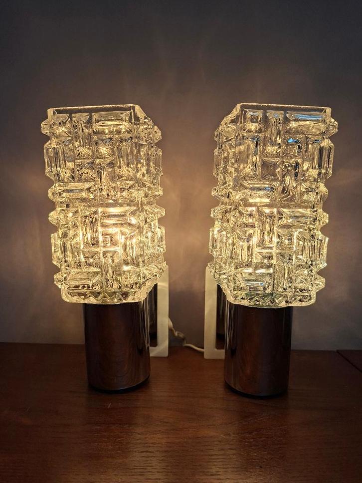 Set van 2 Targetti Sankey wandlampen, Huis en Inrichting, Lampen | Wandlampen, Zo goed als nieuw, Glas, Ophalen