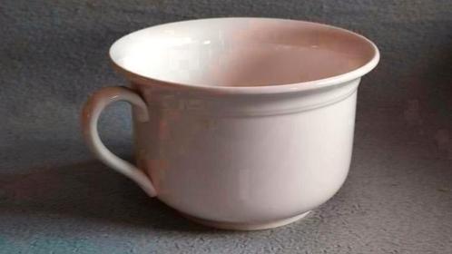 Antieke po, pot, pispot, bloempot - aardewerk 1,5 liter- wit, Antiek en Kunst, Curiosa en Brocante, Ophalen of Verzenden