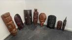 (Afrikaanse) diverse houten snijwerk maskers, Ophalen of Verzenden