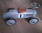 Retro loopauto zilvergrijs, Kinderen en Baby's, Speelgoed | Buiten | Voertuigen en Loopfietsen, Ophalen, Gebruikt, Loopvoertuig