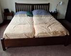 Ombouw bed (boxspring) + 2 nachtkastjes, Huis en Inrichting, Slaapkamer | Bedden, Ophalen, Gebruikt, 210 cm, Tweepersoons