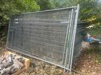 85 stuks Heras Hekwerk inclusief blokken en klemmen, Ophalen, Gebruikt, IJzer, Gaashekwerk