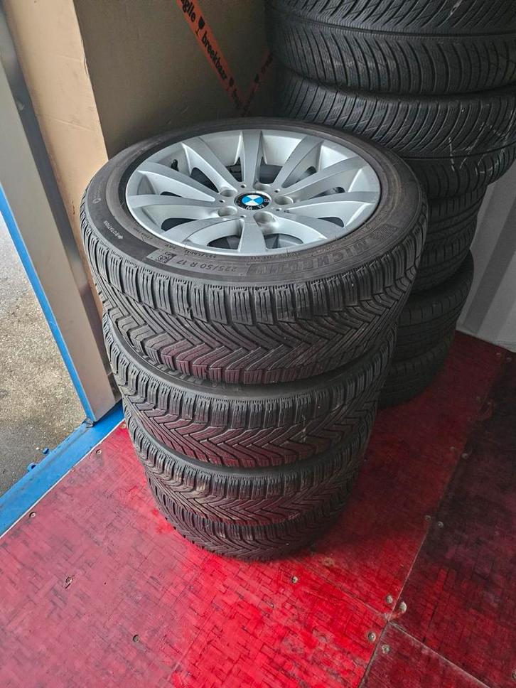 BMW Style 285 Velgen met Michelin Alpin 6 Winterbanden, Auto-onderdelen, Banden en Velgen, Banden en Velgen, Winterbanden, 17 inch