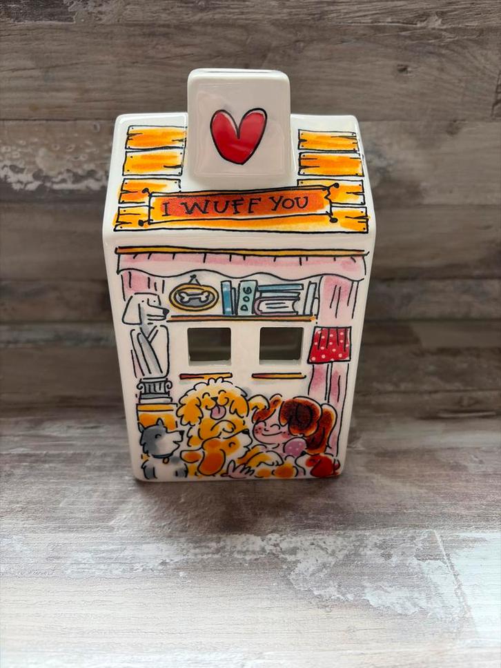 Blond Amsterdam Theelichthuisje Hond - Nieuw!, Huis en Inrichting, Overige Huis en Inrichting, Nieuw, Ophalen