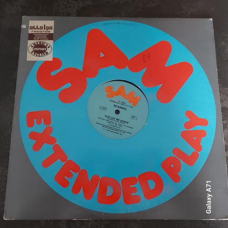 12 ich Maxisingel Scandal - Just Let Me Dance (1980), Cd's en Dvd's, Vinyl | Dance en House, Gebruikt, Disco, 12 inch, Ophalen of Verzenden