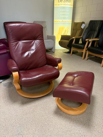 Himolla inruilertje relax stoel relaxfauteuil met hocker beschikbaar voor biedingen