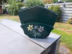 Vintage Koffiefilterhouder Groen Bloemmotief, Ophalen of Verzenden, Gebruikt