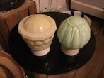 2  vintage art deco  plafonieres, Antiek en Kunst, Antiek | Lampen, Ophalen of Verzenden