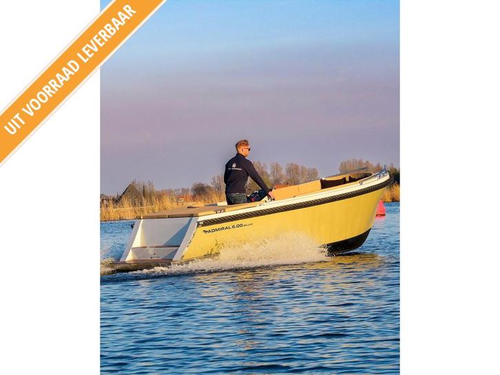 Admiral 600 Deluxe | Luxe comfortabele sloep naar uw wens, Watersport en Boten, Sloepen, Nieuw, 50 tot 70 pk, 3 tot 6 meter, Polyester