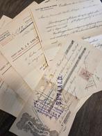 Antieke Linnengoed Facturen 1910 - Brocante, Ophalen of Verzenden