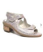 Durea Sandalen Beige Metallic Leer Maat 40.5/41, Kleding | Dames, Schoenen, Durea, Beige, Zo goed als nieuw, Sandalen of Muiltjes