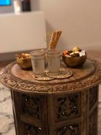 Bijzettafel Oosters, Huis en Inrichting, Tafels | Bijzettafels, Ophalen, Rechthoekig, Minder dan 55 cm