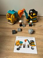 Lego Duplo 10931 Truck & Graafmachine, Ophalen of Verzenden, Zo goed als nieuw, Complete set, Duplo
