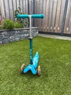 Mini Micro step Deluxe LED -  Aqua, Fietsen en Brommers, Steps, Ophalen, Zo goed als nieuw, Gewone step, Micro