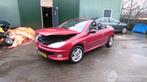 Peugeot 206 CC 2003 2.0 16v RFN Rood EKQD onderdelen