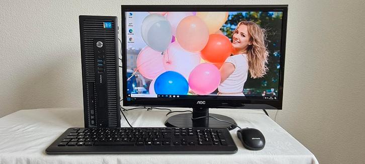 Basis Game PC i5 W11 SSD + HDD Lcd 22" Wi-Fi 16GB Ram, Computers en Software, Desktop Pc's, Refurbished, 3 tot 4 Ghz, SSD, 16 GB