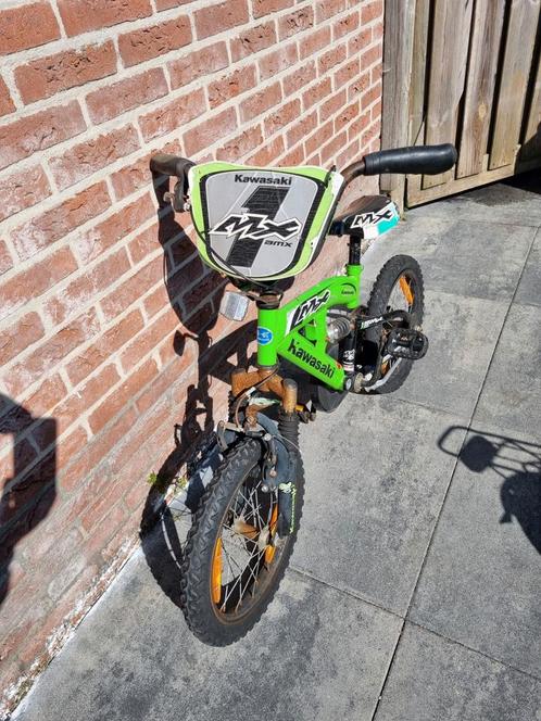 Kawasaki look crossfiets, Fietsen en Brommers, Fietsen | Crossfietsen en BMX, Gebruikt, Staal, Ophalen