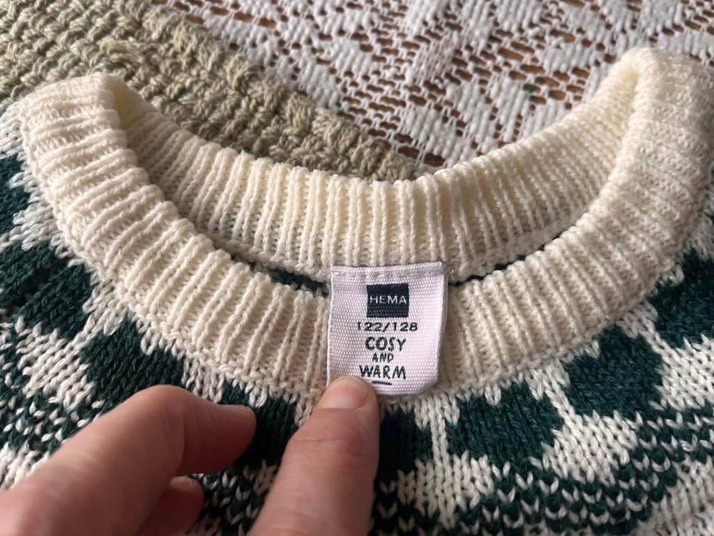 Kersttrui HEMA maat 122/128, Ophalen of Verzenden, Gebruikt