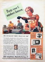5 vintage advertenties reclames telefoon 1935-84 Bell AT&T, Ophalen of Verzenden, Gebruikt, Overige typen