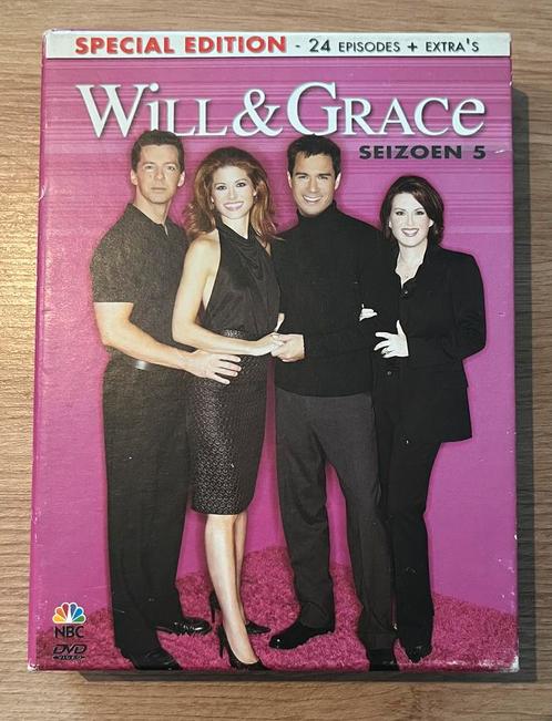 Will & Grace - seizoen 5 DVD, Cd's en Dvd's, Dvd's | Tv en Series, Zo goed als nieuw, Komedie, Alle leeftijden, Ophalen of Verzenden