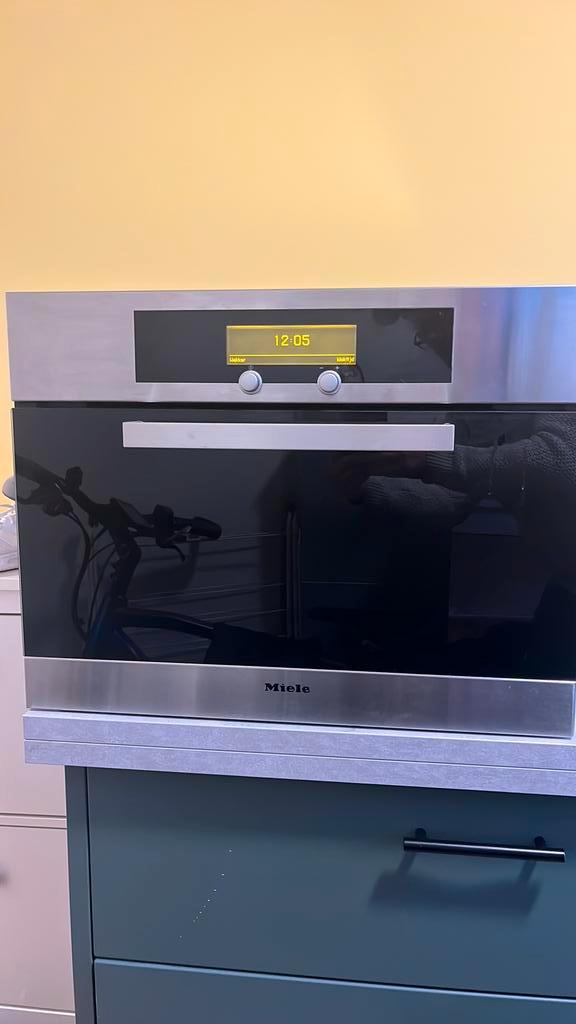 Miele stoomoven zeer mooi, zelden gebruikt, Witgoed en Apparatuur, Ovens, Zo goed als nieuw, 45 tot 60 cm, Stoom, Ophalen