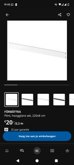 Gratis: ikea plint, nieuw in verpakking, Ophalen of Verzenden, Nieuw, Mdf, Plinten