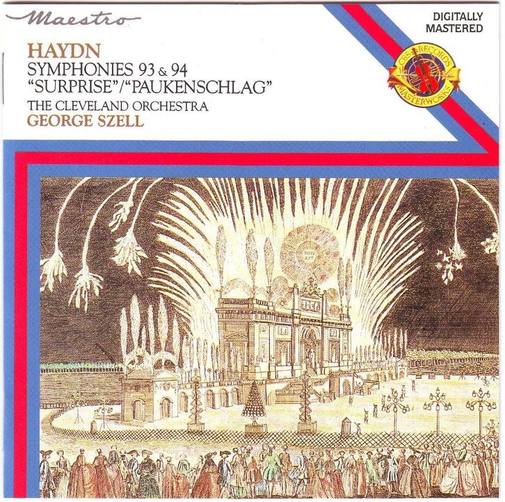 Haydn: Symfoniën 93 en 94 o.l.v. George Szell, Cd's en Dvd's, Cd's | Klassiek, Zo goed als nieuw, Orkest of Ballet, Classicisme