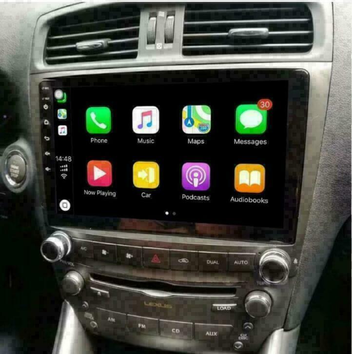 Lexus IS 250 navigatie android 10 wifi dab+ bluetooth usb, Auto diversen, Autoradio's, Nieuw, Ophalen
