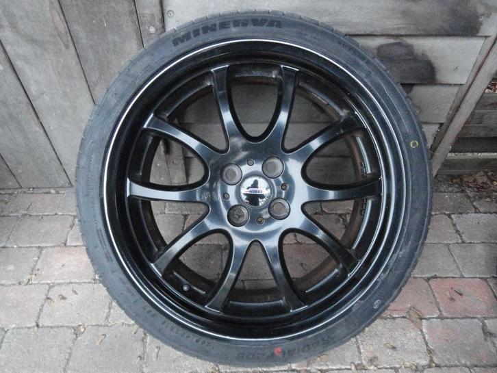 Mini One,Cooper alu velgen origineel met zomerbanden 18 inch, Auto-onderdelen, Banden en Velgen, Banden en Velgen, Zomerbanden