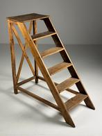 Bibliotheektrap landelijk groot, Doe-het-zelf en Verbouw, Ladders en Trappen, Ophalen, Zo goed als nieuw, 2 tot 4 meter